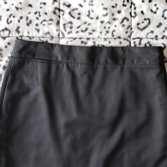 J.Crew Factory Black Wool Suit Skirt Sz 8 - Picture 8 of 8